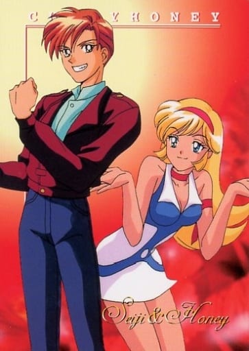 キューティーハニーF セル画　如月ハニー、早見青児　原画複数付き　当時物 キューティーハニーF セル画 如月ハニー、早見青児 原画複数付き