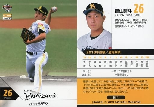 H14 Regular Card Haruto Yoshizumi Toy Hobby Suruga Ya Com