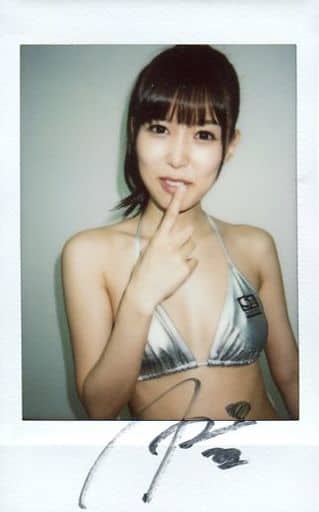 ◆葵つかさ 直筆サイン入りチェキ セクシー女優　C 駿河屋 -【アダルト】<中古>☆葵つかさ/直筆サイン入り・上半身・水着