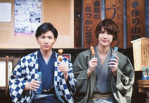 仲田博喜 校條拳太朗 横型 上半身 服装灰色 蓝色 和服 横列 拉姆