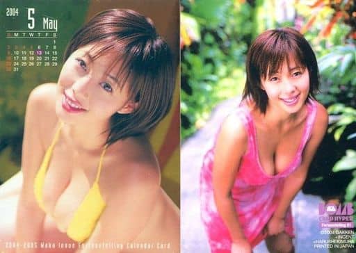 井上和香 开运日历卡 5月 铝箔规格 Bomb Card Hyper井上和香集换卡 玩具模型 Suruga Ya Com