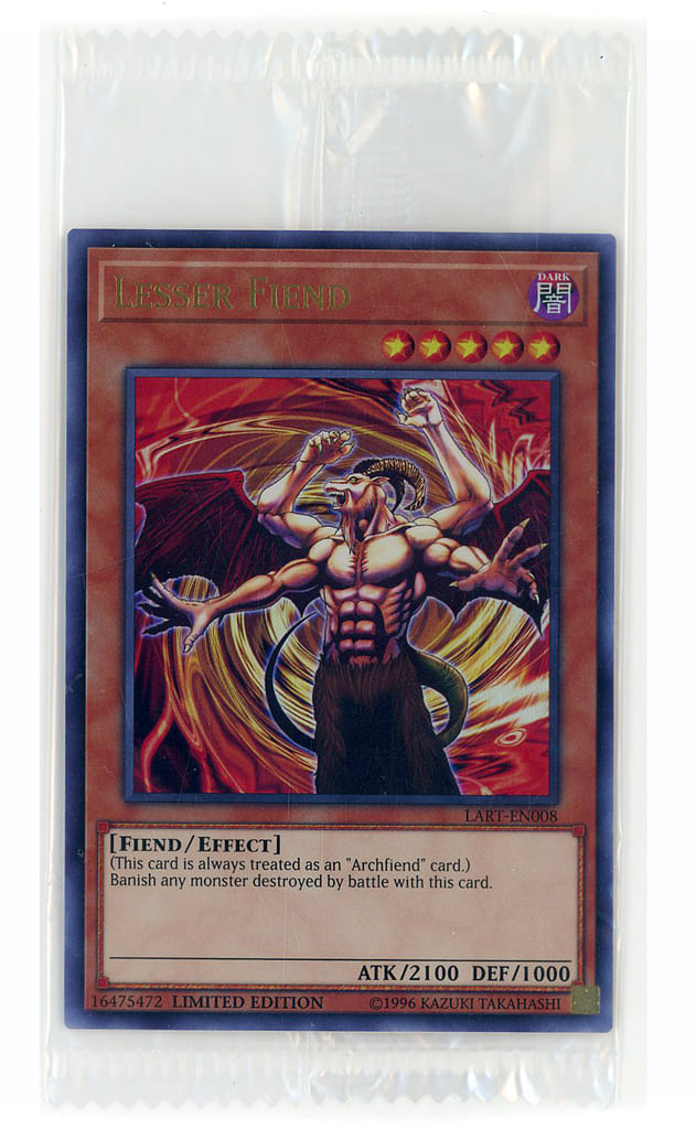 駿河屋 - LART-EN008[UR]：Lesser Fiend(パック未開封)/レッサー・デーモン（遊戯王）