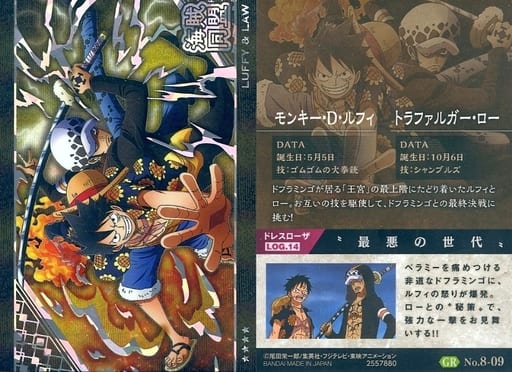 駿河屋 -<中古>No.8-09[GR]：ルフィ＆ロー（アニメ・ゲーム）