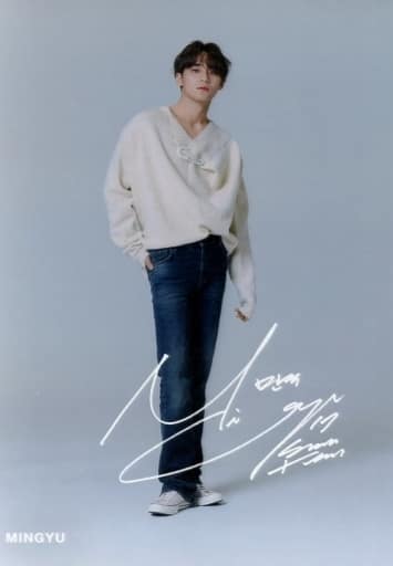駿河屋 -<中古>SEVENTEEN/MINGYU(ミンギュ)/全身・印刷サイン
