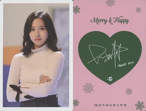 駿河屋 -<中古>TWICE/ミナ/裏面印刷サイン入り/写真集「MERRY ＆ HAPPY