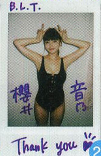 【激レア】 櫻井音乃 blt graph 直筆サイン チェキ 駿河屋 -<中古>☆櫻井音乃/直筆サイン、メッセージ入り/雑誌「blt