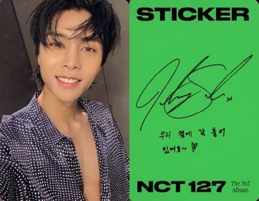 駿河屋 -<中古>NCT 127/ジャニー(JOHNNY)/裏面緑・印刷サイン
