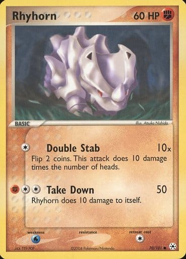 駿河屋 -<中古>70/101[○]：Rhyhorn/サイホーン（ポケモンカードゲーム）
