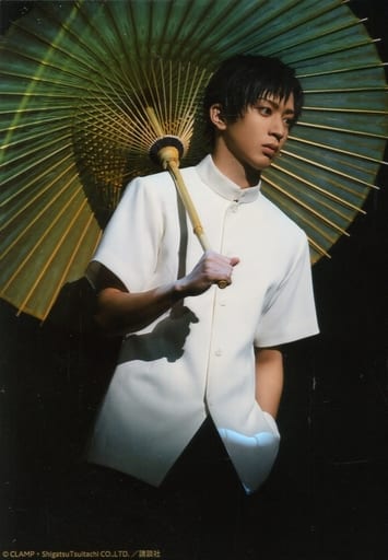 生写真 男 演员松岛勇之介 百目鬼静 现场摄影 膝上 角色生写真 演剧調異谭 Xxxholic 罗森打印舞台明信片 杂货 小物件