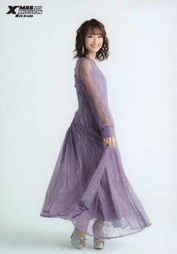 菅沼千紗 サイン入りブロマイド ボイスツーリスト クリスマスミッション Official photo (female) / voice actor Chisa Suganuma / Sitting