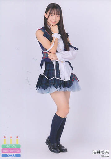 HKT48 渋井美奈 バケツを被れ 購入特典 ドデカシールサイン入 生写真(AKB48・SKE48)/アイドル/HKT48 渋井美奈/CD「バケツを被