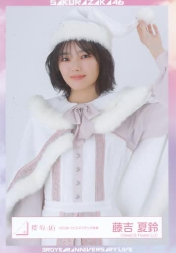 【値下げ】櫻坂46 藤吉夏鈴 2023クリスマスサンタ衣装 直筆 駿河屋 -<中古>藤吉夏鈴/上半身/櫻坂46ランダム生写真【2023年