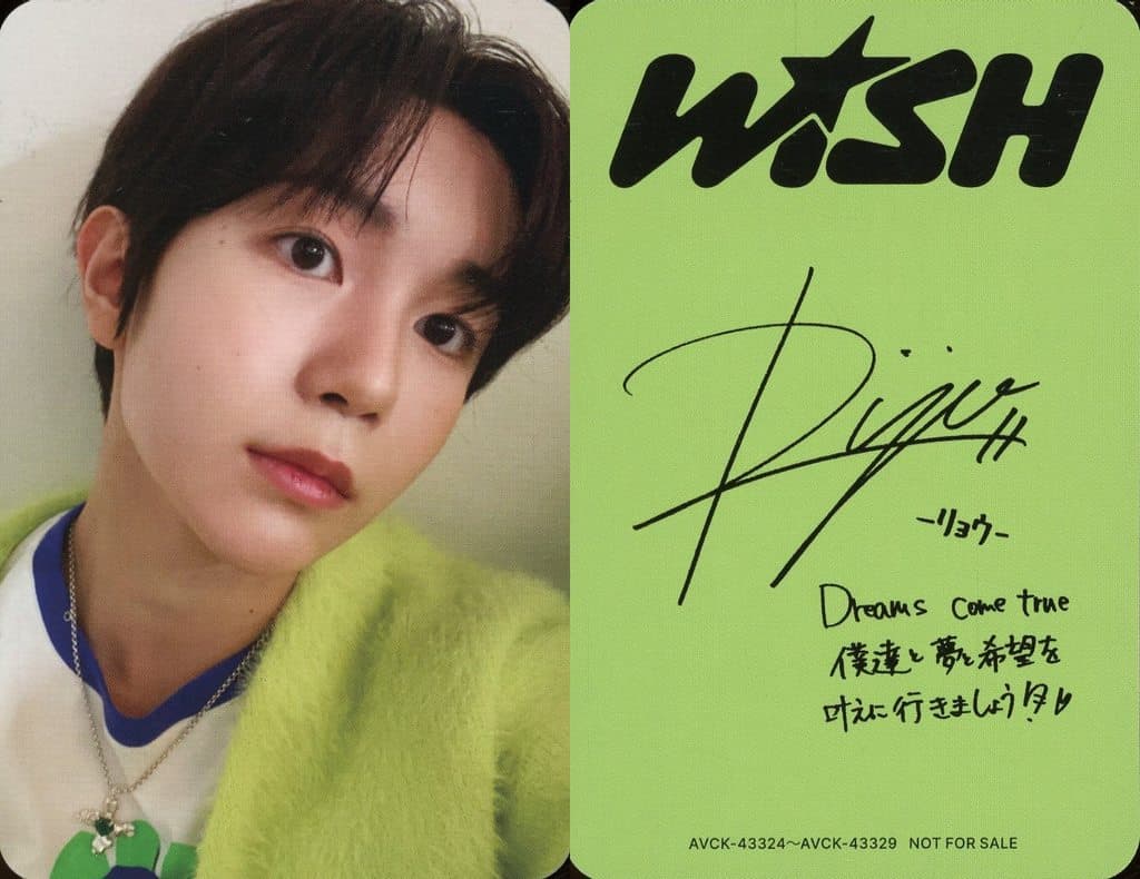 NCT WISH リョウ 直筆サイン入りチェキ
