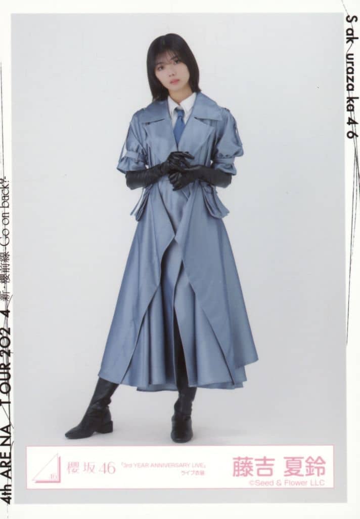 K*可様 櫻坂46 生写真　4th ANNIVERSARY ライブ衣装　藤吉夏鈴 櫻坂 櫻坂46 生写真 4th アニラ Anniversary ライブ衣装 藤吉夏鈴