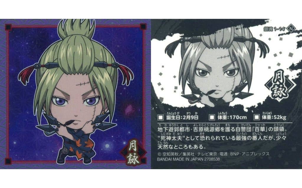 銀魂 愛染香篇 ドキドキハート缶バッジ ハート 缶バッジ 月詠 DⅦ