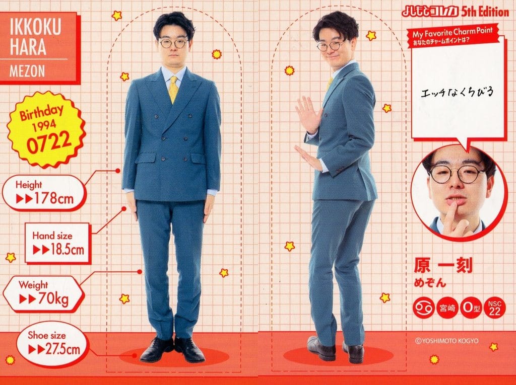 駿河屋 -<中古>[身体測定カード]：めぞん/原一刻/FANYよしもとコレカ
