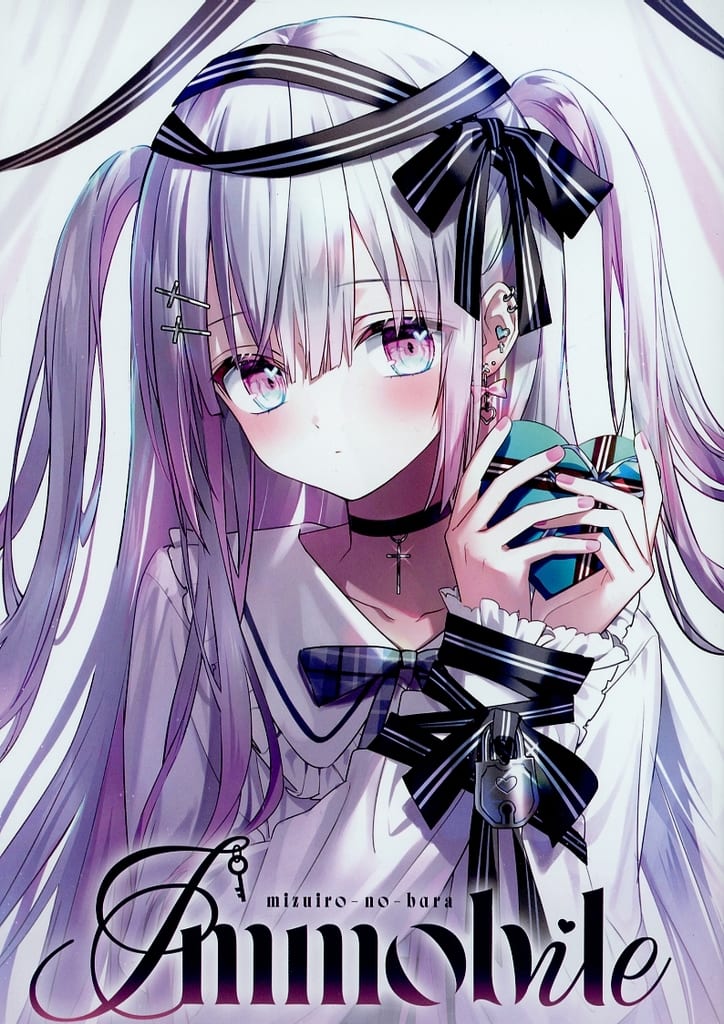 和音ハカ 水色のバラ イラスト本 ポストカード クリアポスター 　紙袋 駿河屋 -<中古><<オリジナル>> Immobile / 和音ハカ / 水色の