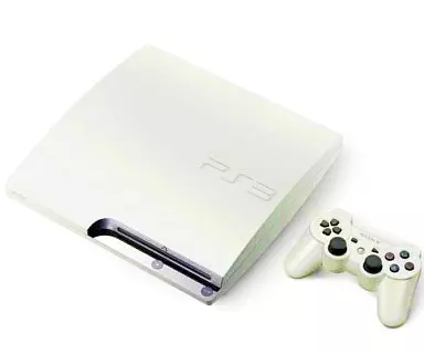 プレイステーション3本体 クラシック・ホワイト(HDD 320GB)(HDD500GB換装済/本体のみ、本体状態難)