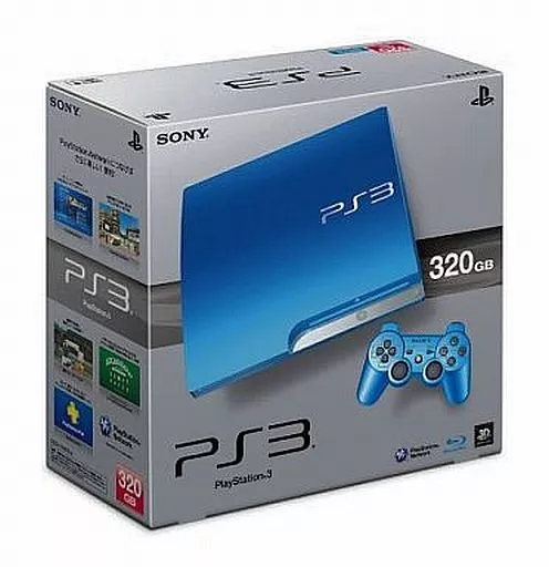 PS3ハード　プレイステーション3本体 スプラッシュ・ブルー(HDD 320GB/CECH-3000BSB)