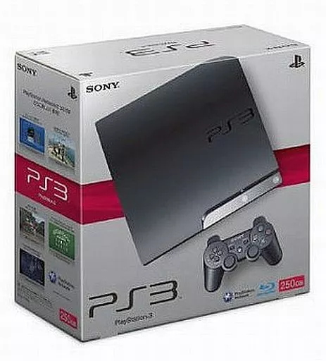 プレイステーション3本体 チャコール・ブラック(HDD 250GB) (状態:AVケーブル欠品)