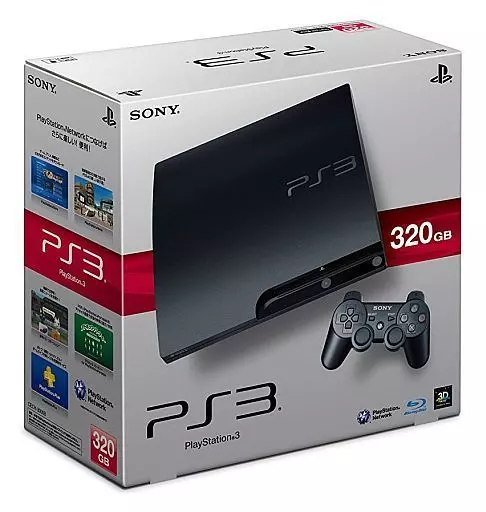 プレイステーション3本体 チャコール・ブラック(HDD 320GB) (状態:箱状態難※内箱含む)