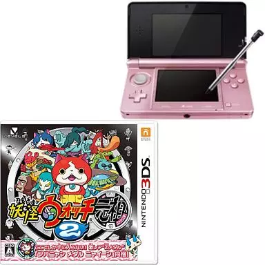 3DS ケース（ピンク）妖怪ウォッチ元祖 ニンテンドー3DS LL ピンク カバー付き 妖怪ウォッチ - メルカリ