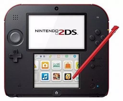 北米版 NINTENDO 2DS(Black+Red)(国内版ソフト動作不可)(ARカード欠品)