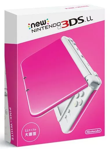 Newニンテンドー3DSLL本体 ピンク×ホワイト(本体不備(中))