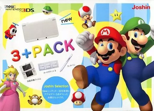 Newニンテンドー3DS本体 ホワイト 3+PACK