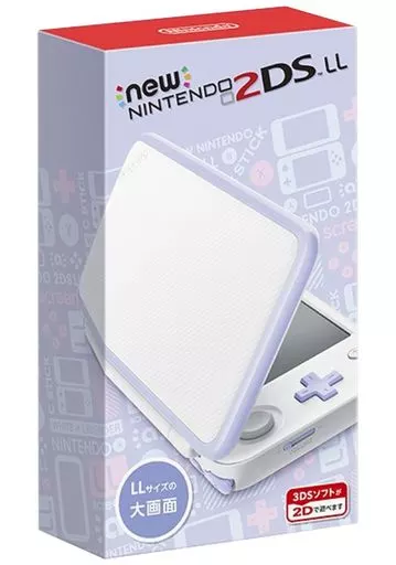 Newニンテンドー2DSLL本体 ホワイト×ラベンダー