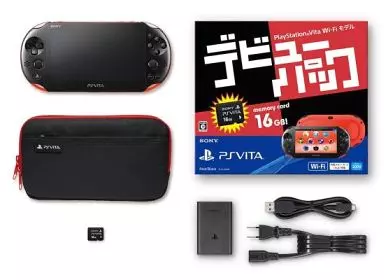 PlayStation Vita本体 レッド・ブラック デビューパック(本体のみ、本体状態難)