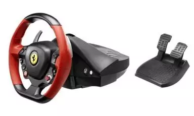 Xbox　Oneハード　Ferrari 458 Spider Racing Wheel(状態：箱(内箱含む)状態難)