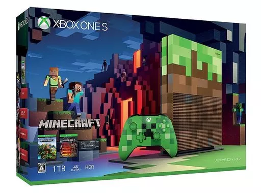 Xbox　Oneハード　Xbox One S 1TB Minecraft リミテッド エディション