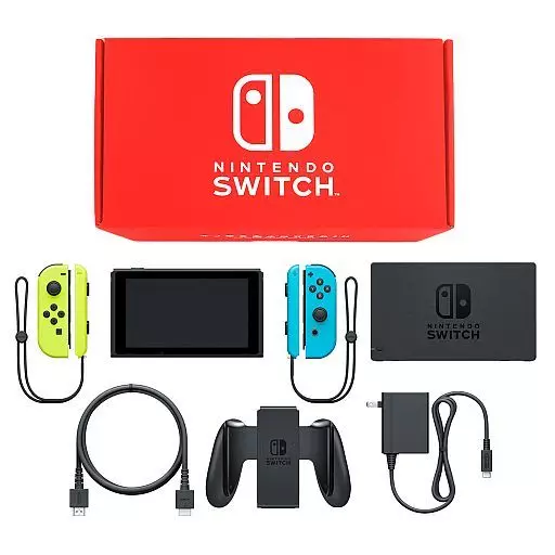Nintendo Switch本体 カラーカスタマイズ /Joy-Con(L)ネオンイエロー(R)ネオンブルー/Joy-Conストラップ：ネオンイエロー/ネオンブルー