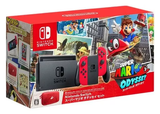 Nintendo Switch本体 スーパーマリオ オデッセイセット(状態：箱(内箱含む)状態難)