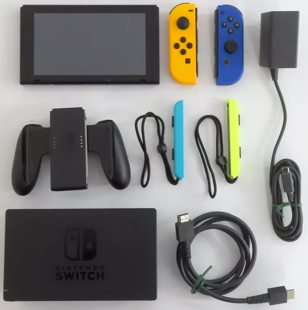 Nintendo Switch本体 カラーカスタマイズ [2019年8月モデル]/Joy-Con(L)ネオンオレンジ(R)ブルー/Joy-Conストラップ：ネオンイエロー/ネオンブルー