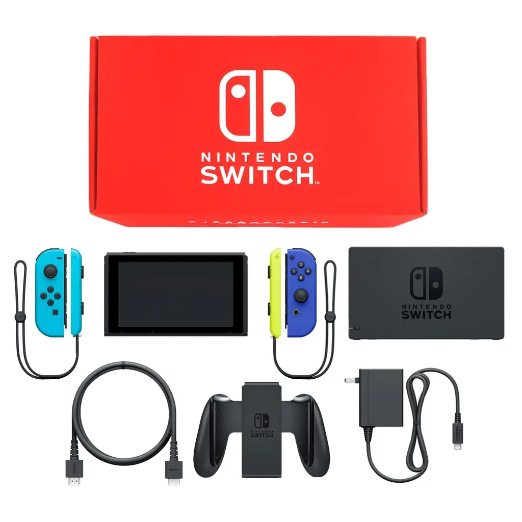 Nintendo Switch本体 カラーカスタマイズ [2019年8月モデル]/Joy-Con(L)ネオンブルー(R)ブルー/Joy-Conストラップ：ネオンブルー/ネオンイエロー