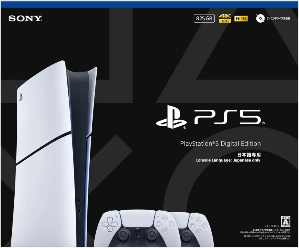 プレイステーション5本体 デジタル・エディション 日本語専用 Console Language： Japanese only -DualSense ワイヤレスコントローラー ダブルパック [CFIJ-10032]