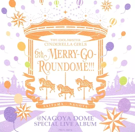 邦楽Blu-ray　Disc　不備有)THE IDOLM＠STER CINDERELLA GIRLS 6th LIVE MERRY-GO-ROUNDOME!!!(状態：＠NAGOYA DOME BOXのDISC2欠品、収納BOXに傷み有り) THE IDOLM@STER CINDERELLA GIRLS 6thLIVE MERRY-GO-ROUNDOME