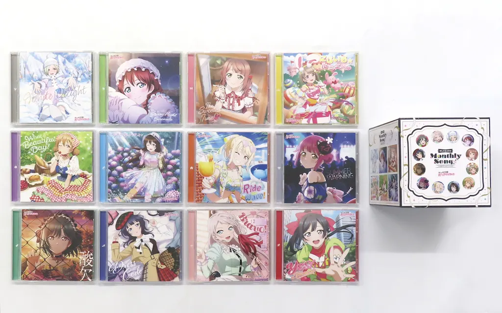 「ラブライブ!虹ヶ咲学園スクールアイドル同好会」 NIJIGAKU Monthly Songs♪ 全12巻セット[連動購入特典12枚収納CDボックス付き]