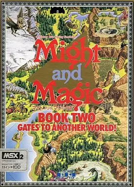 MSX　3.5インチソフト　マイトアンドマジック2 BOOK TWO GATES TO ANOTHER WORLD!