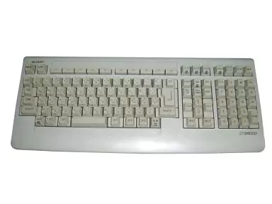 X68ハード　X68000用 SHARP純正キーボード(シルバー)[DSETK0016 CE01](状態：本体状態難) 駿河屋 -<中古>X68000用 SHARP純正キーボード(シルバー