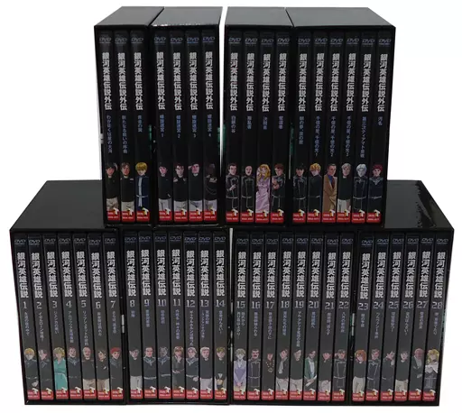 アニメDVD　不備有)銀河英雄伝説 DVD-BOX 全4巻セット(状態：トランプ欠品)