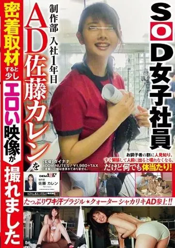 SOD女子社員 制作部 入社1年目 AD 佐藤カレンを密着取材すると少しエロい映像が撮れました