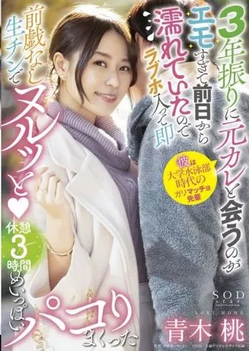 3年振りに元カレと会うのがエモすぎて前日から濡れていたのでラブホ入って即前戯なし生チンでヌルッと 休憩3時間めいっぱいパコりまくった / 青木桃