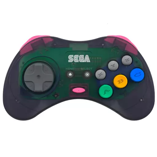 Retro-Bit SEGA Saturn Wirelesss サターンコントローラ(スレートグレー)