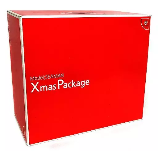 ドリームキャスト本体 Model:SEAMAN クリスマスパッケージ(ディスク読込不良、音楽CD欠品、箱・本体状態難)