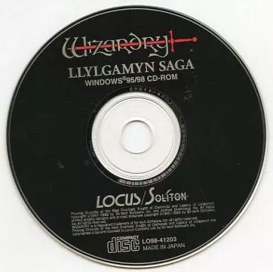 Windows95/98　CDソフト　ウィザードリィ リルガミンサーガ(状態：ゲームディスクのみ)