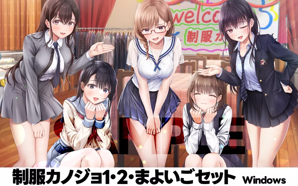 Windows10/11　DVDソフト　【駿河屋限定】制服カノジョ1・2・まよいごセット【オリジナル特典「B6アクリルパネル」付】