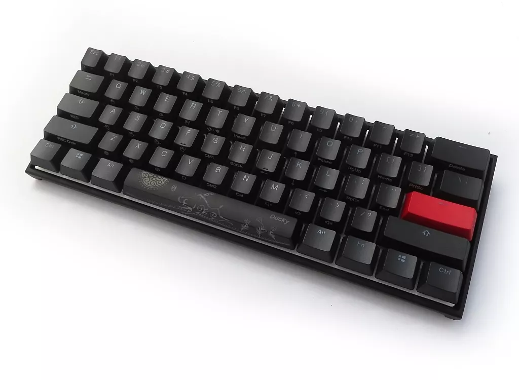 PCハード　Ducky One 2 有線 RGB メカニカル ゲーミングキーボード Mecha mini RGB Cherry SilentRed (ブラック) [DKME1961ST-SUSPDAAT1]
